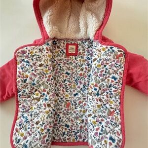 Mini Boden Kids Jacket - Pink Floral great condition